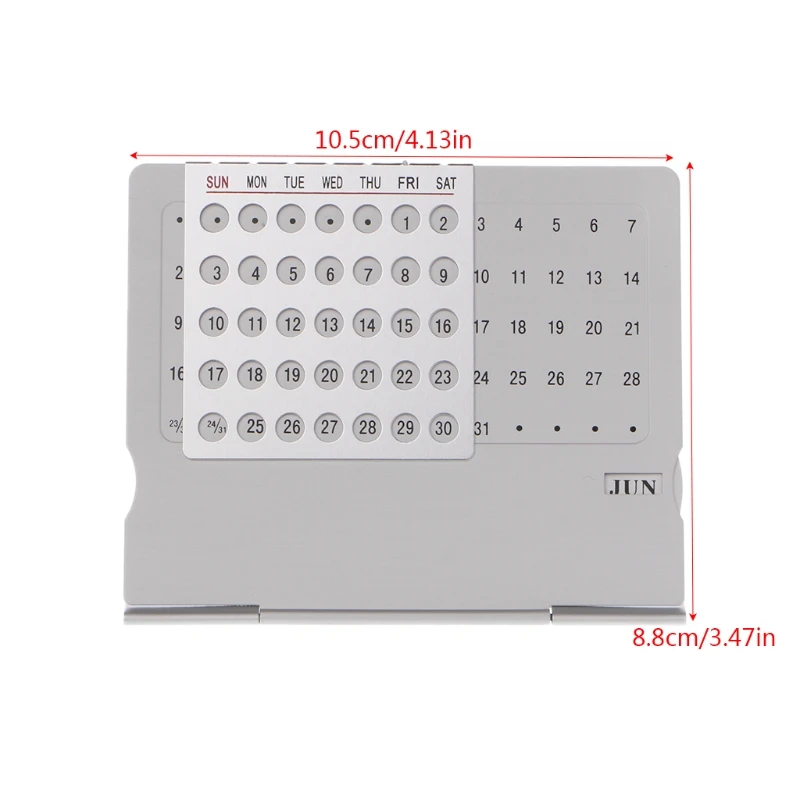 

Super Perpetual Unique Adjustable Desk Calendar Office Supplies Hand Set DIY L21B
