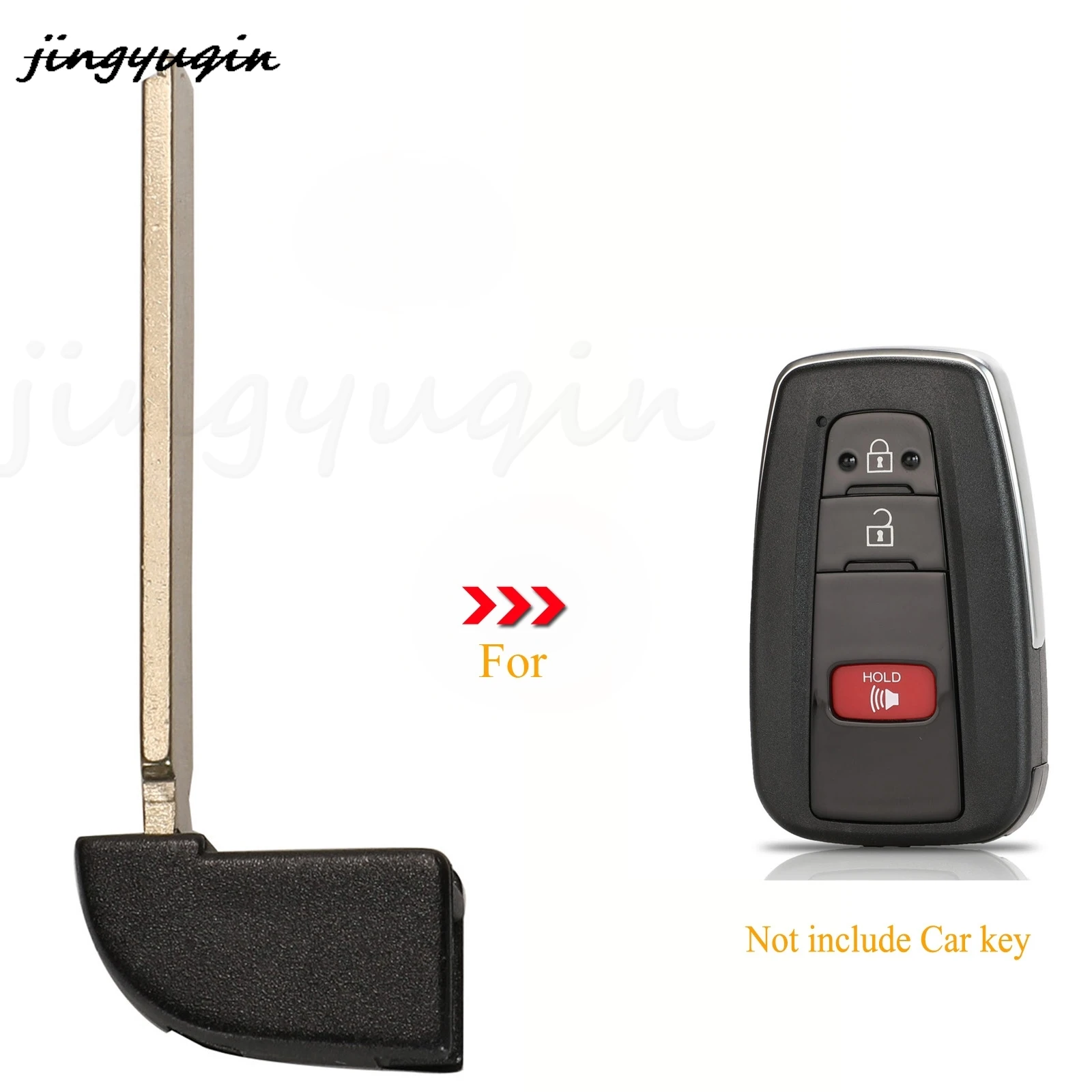 

Jingyuqin дистанционный Автомобильный ключ без ключа аварийная вставка неразрезанное лезвие заготовка для Toyota Camry RAV4 Corolla C-HR 2019
