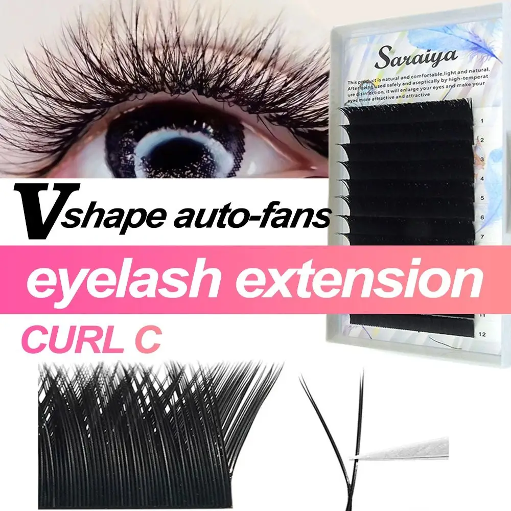 

Handmade Eyelashes Extension DIY Long Lasting Grafting Eyelashes Individual Eyelashes Premade Volume Fan Eyelashes