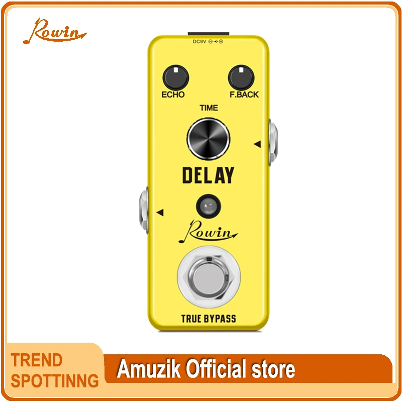 

Rowin LEF-314 Guitar Analog Delay Effect Pedal Vintage Delay Tone Ture Bypass Full Metal Shell For Electric Guitar