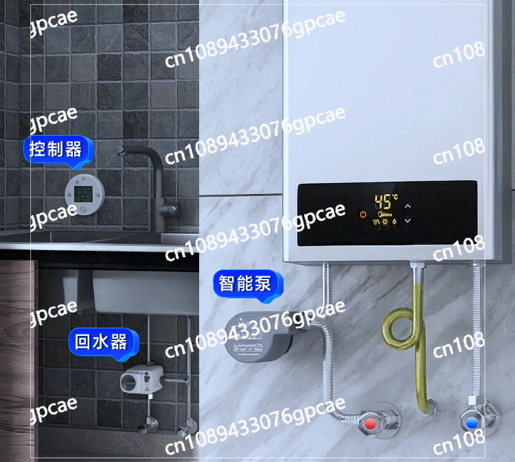 Потребляющий водонагреватель циркуляционный насос обратный система горячей