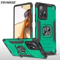 shockproof phone case for xiaomi mi 12 11t 10t poco x3nfc f3 f2 pro m3 x4 m4 pro note 10 lite ring stand car magnetic back cover