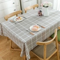 2022 new hot simple pattern pvc waterproof elegant table cover tea tablecloth country style hotel home decorative tablecloth