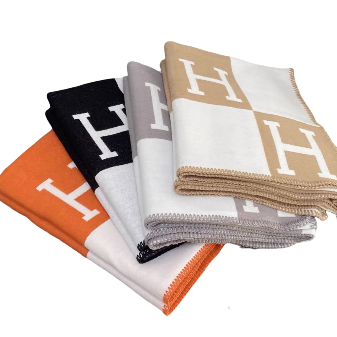 

Blanket Air Conditioning Blanket Sofa Blanket Nap Blanket Antistatic Thickened H Shawl 800g Outdoor Camping Blanket