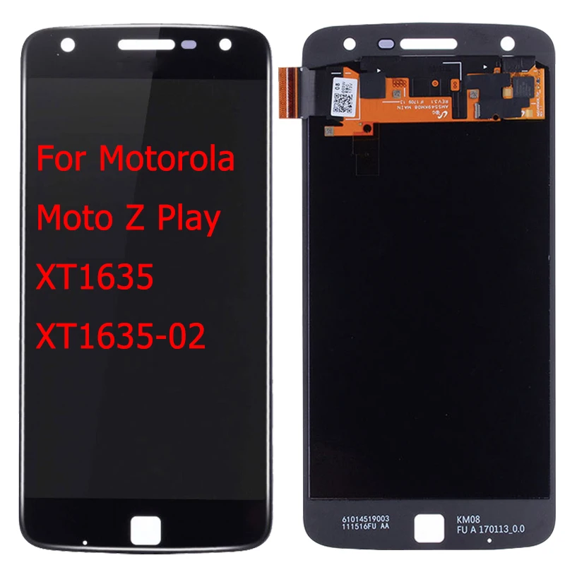 Оригинальный дисплей с сенсорным экраном для Motorola Moto Z/Z Play/Z2 Play/Z3 Play/Z4 Play XT1635 XT1650 XT1710 XT1929 XT1980.