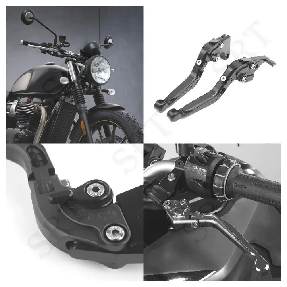 

Fit For Triumph Bonneville T120 T100 Motorcycle Accessories Adjustable Folding Extendable Brake Handle Clutch Levers 2017-2022