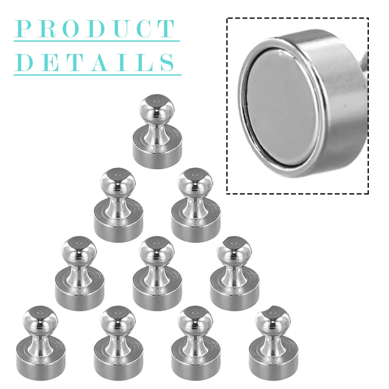 Магнитные штифты для промышленности на открытом воздухе 10 шт. 12 мм х 16 неодимовый