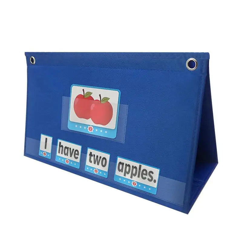 

Sentence Strip Pocket Chart Table Top & Wall Folding Pocket Charts With 36 Sentence Strips 15x23inch Folding Wall/Table Top