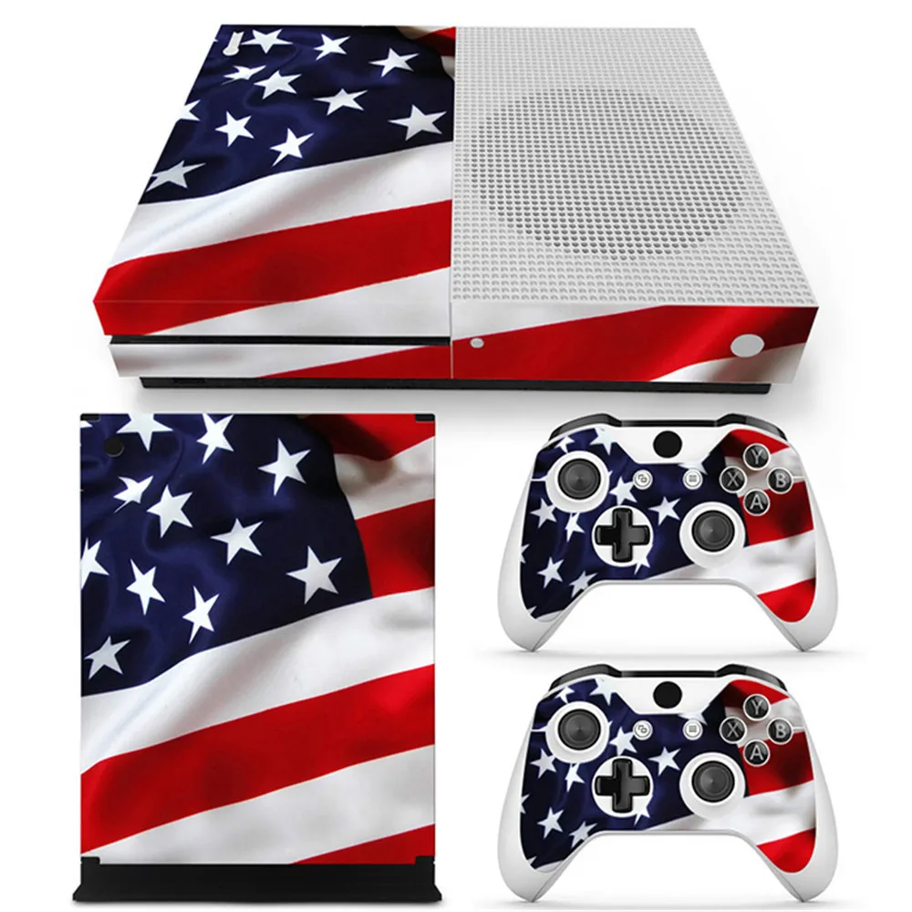 Наклейки с флагом США для консоли Xbox one s наклейки из ПВХ S контроллера |
