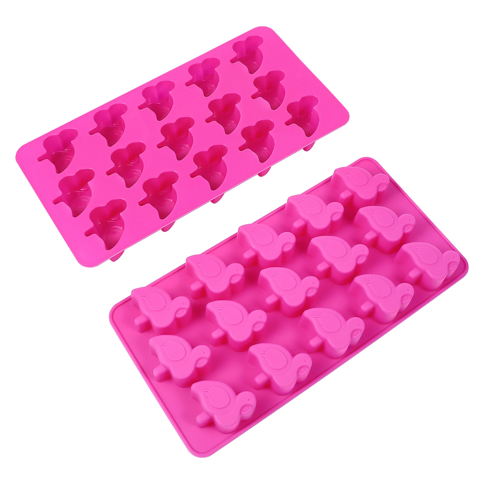 

2pcs Gummy Molds Cake Baking Molds Silicone Cake Molds Soap Mold Hawaiian Cake Decorating DIY Silicone Candy Mold