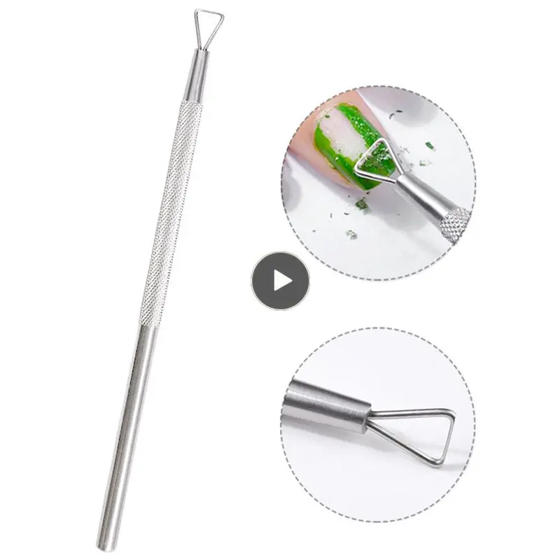 

Stainless Steel Cuticle Nail Pusher Nail Art UV Gel Remover Manicure Pedicure Care Sets Cuticle Pushers Tools