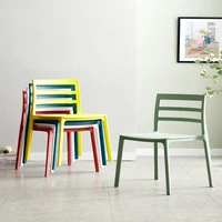 stylish and colorful living room backrest meal chair simple modern adult thickened plastic eating high stool small seat