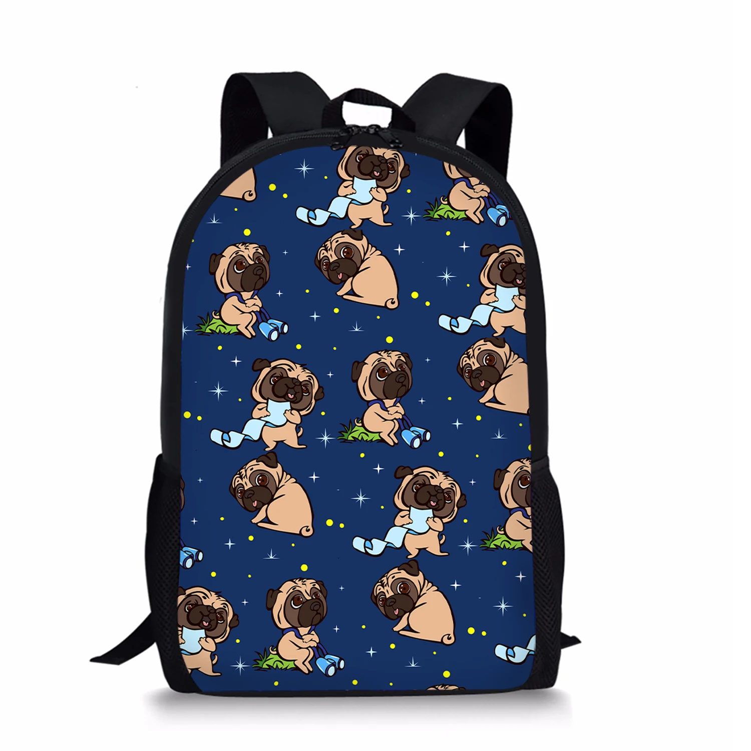 2022 Cute Cartoon Dog Print School Bags Adjustable Strap Teenage Boys Satchel Large Capacity Children's Backpack Free Shipping