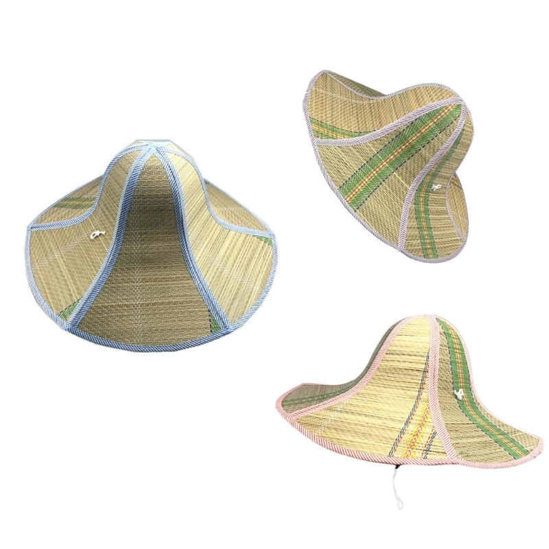 

Elegant Foldable Sun Hat Straw Weaving Hat for Ladies Anti-uv Sandy Summer Hat