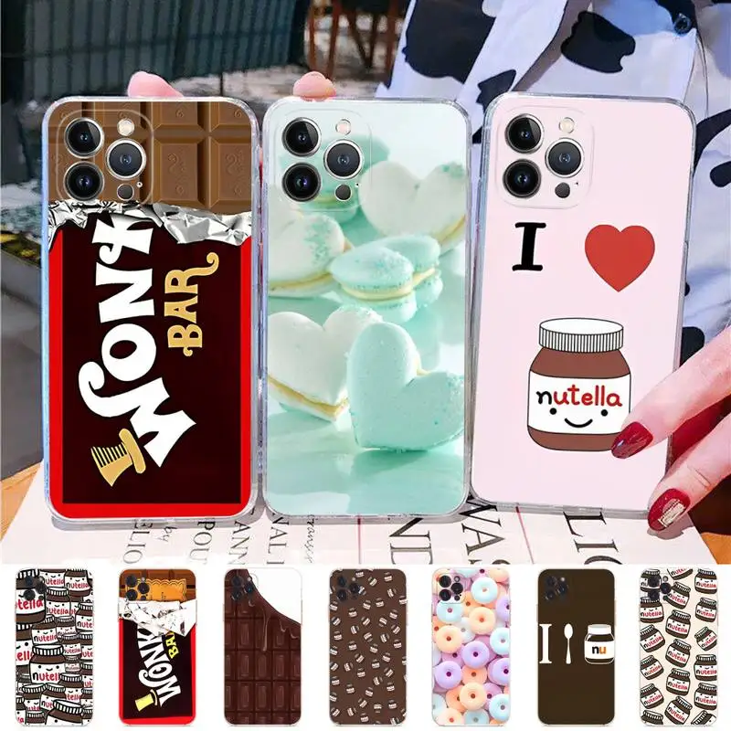 

Chocolate Nutella Phone Case Silicone Soft for iphone 14 13 12 11 Pro Mini XS MAX 8 7 6 Plus X XS XR Cover