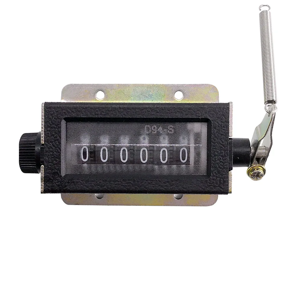 

D94 S Mechanical Resettable 6 Digits Hand Tally Practical Stroke Click Mount Accurate Recording Manual Easy Operate Pull Counter