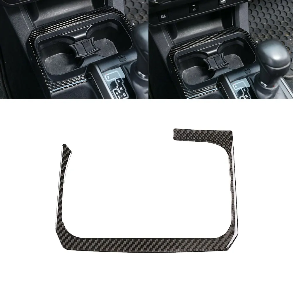 

Real Carbon Fiber Central Control Storage Box Trim For Toyota For Tacoma 2016-2020 Interior Center Console Box Cover Trim