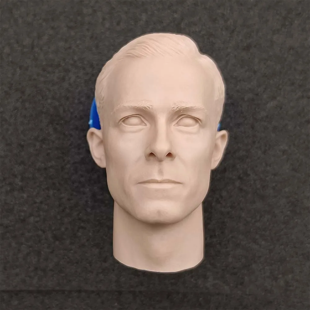 

1/6 Scale WWII Commander Officer Unpainted Head Model Sculpt for 12''Action Figures DIY Accessories