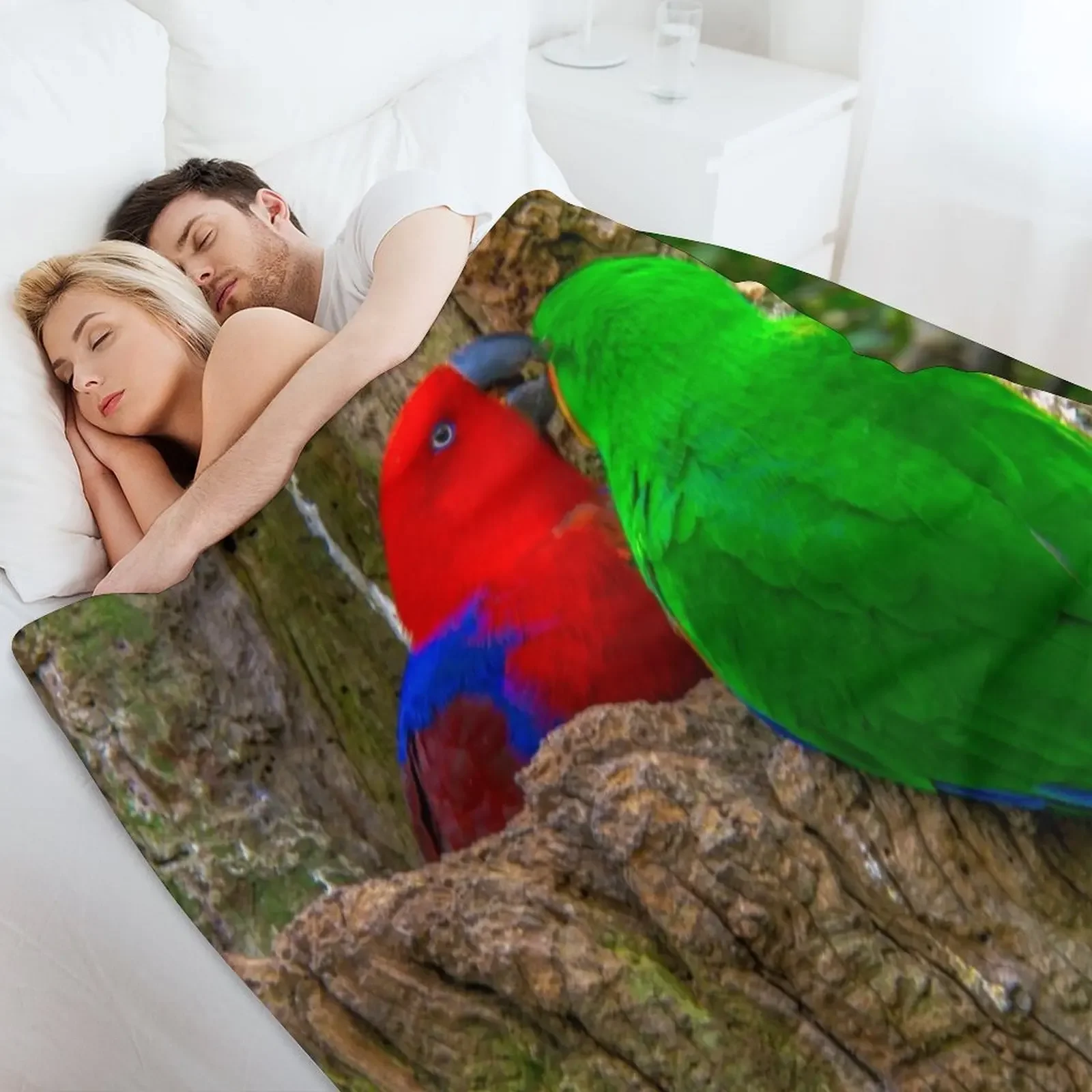 Одеяло Eclectus Parrots теплое летнее одеяло одеяла