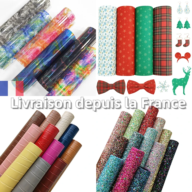

set A4 20*30cm Rainbow Lychee Glitter Synthetic Leather DIY Vinyl For Shoes Making Bow Material Handmade Leatherette Fabric