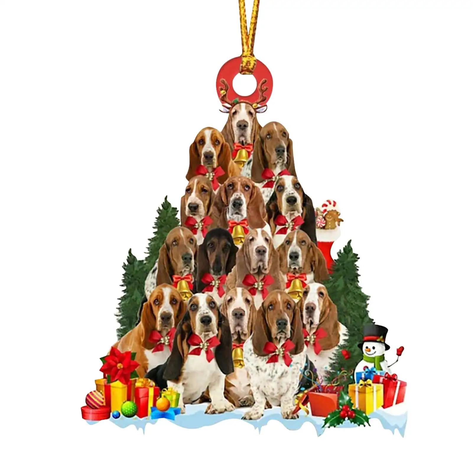 

Подвесные рождественские украшения, рождественские мини-украшения, деревянный декор с крючками, елка, рождественская миниатюра для свадьб...