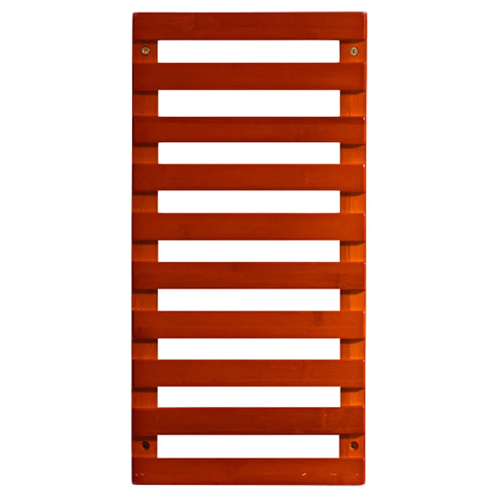 

1Set Country Style Wall-mounted Rack Decorative Home Flower Stand (Dark Red)