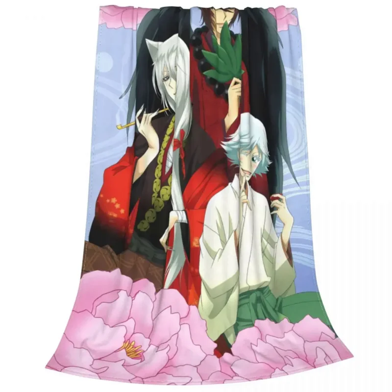 Поцелуй аниме вязаный Kamisama hajimeshita флисовые покрывала для спальни диван с принтом