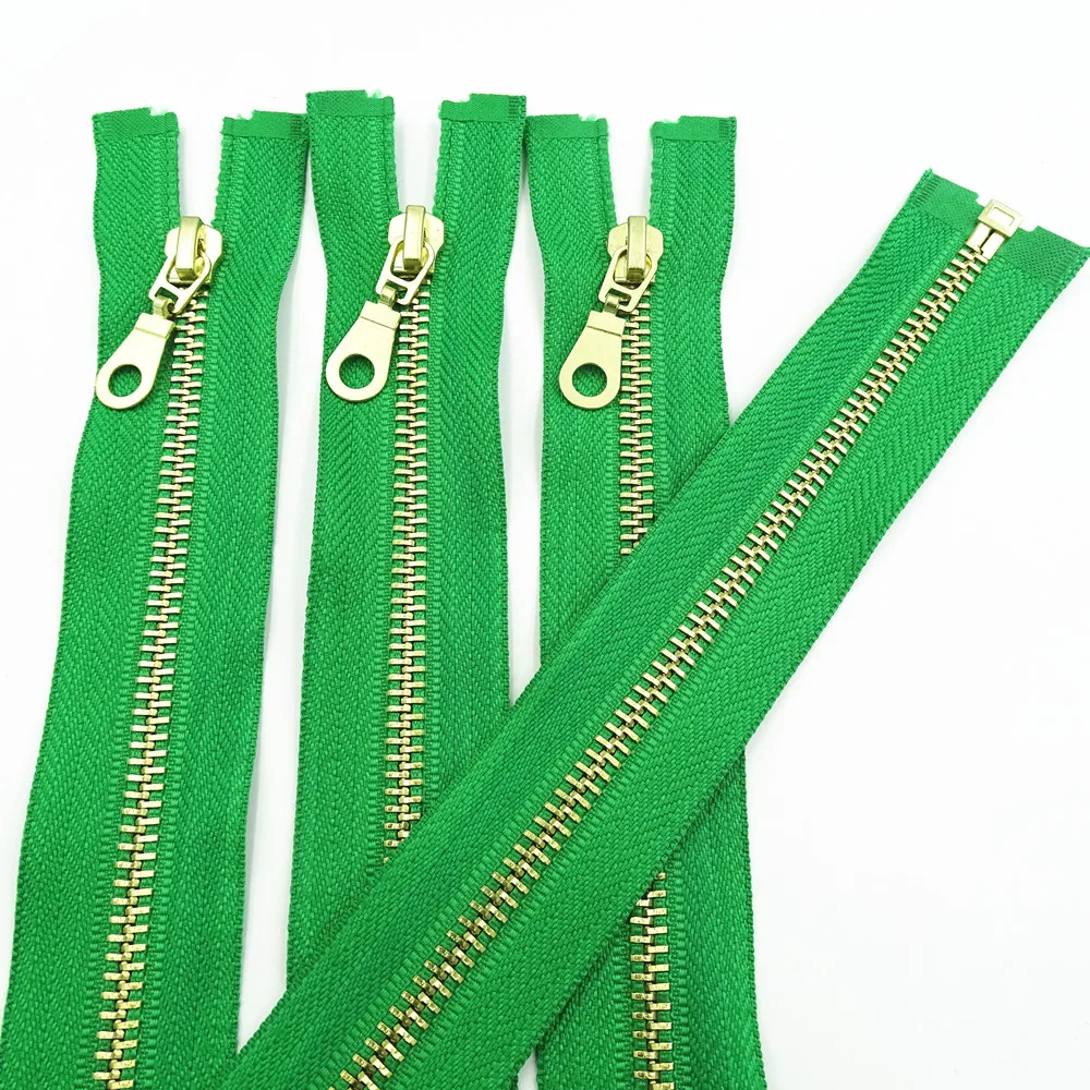 

30-60Cm (12-24 Inches)10 Pcs 5# Brass Metal Open End Zipper 20 Colors