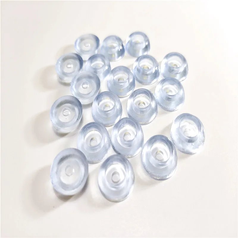 12PCS до 100PCS диаметр 15мм 17мм 19мм 27мм прозрачная круглая резиновая накладка для ножек стола и стула, предотвращающая скольжение.