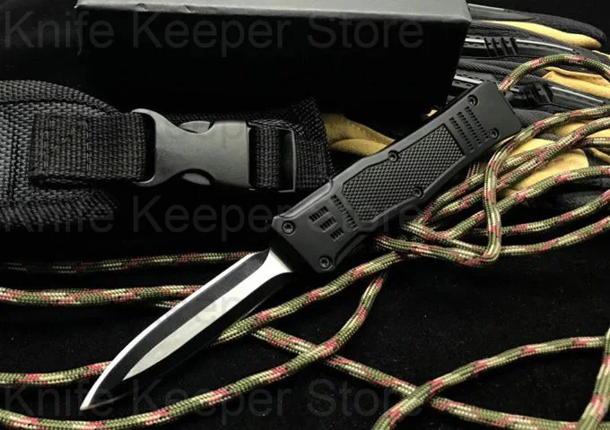 

Micro OTF Tech Knife Mini Combat Troo Series 440 Steel Blade 57HRC Hardness Zinc-aluminum Alloy Handle Self Defense Pocket Knife