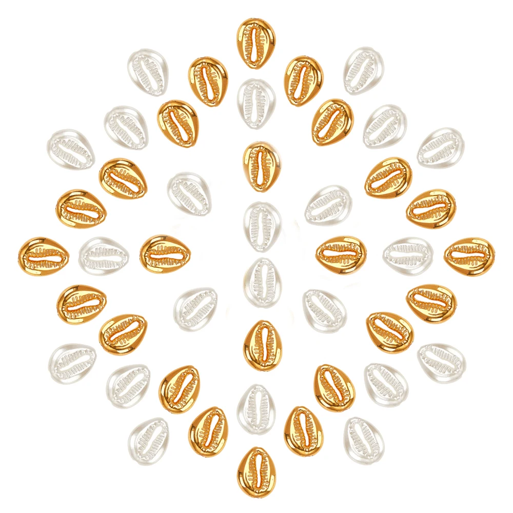 

Бусины Cowrie Shell CCB из пластика и акрила с имитацией жемчуга для изготовления ювелирных изделий, браслетов, ожерелий, серег, около 700 шт./500 г