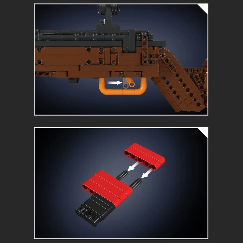 Строительный блок Mould King 14002 Kar98K модель WW2 серия оружия тяжелая снайперская