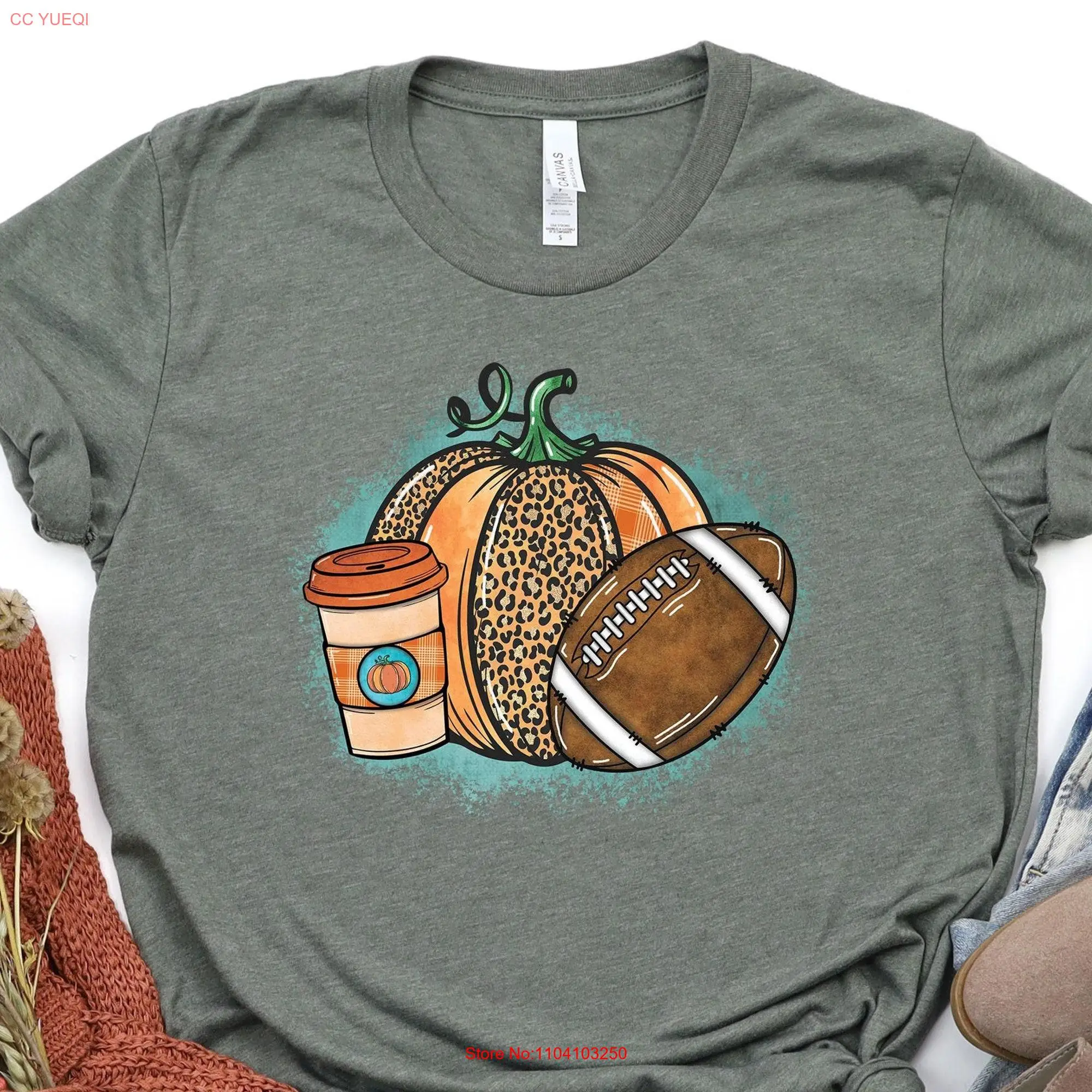 Футболка с длинным или коротким рукавом для влюбленных на День Благодарения