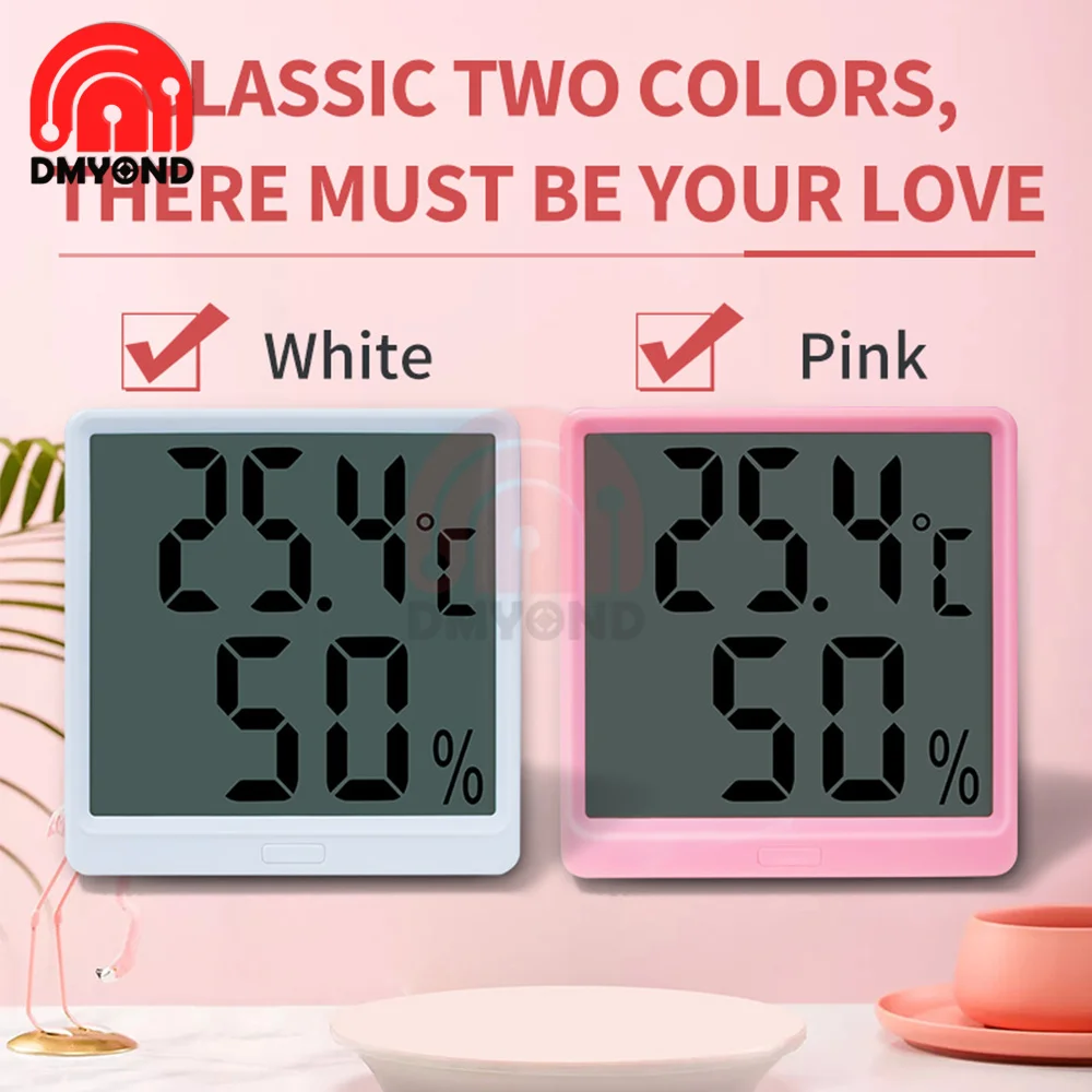 indoor lcd digital temperature and humidity meter electronic thermometer hygrometer weather station room thermometer free global shipping