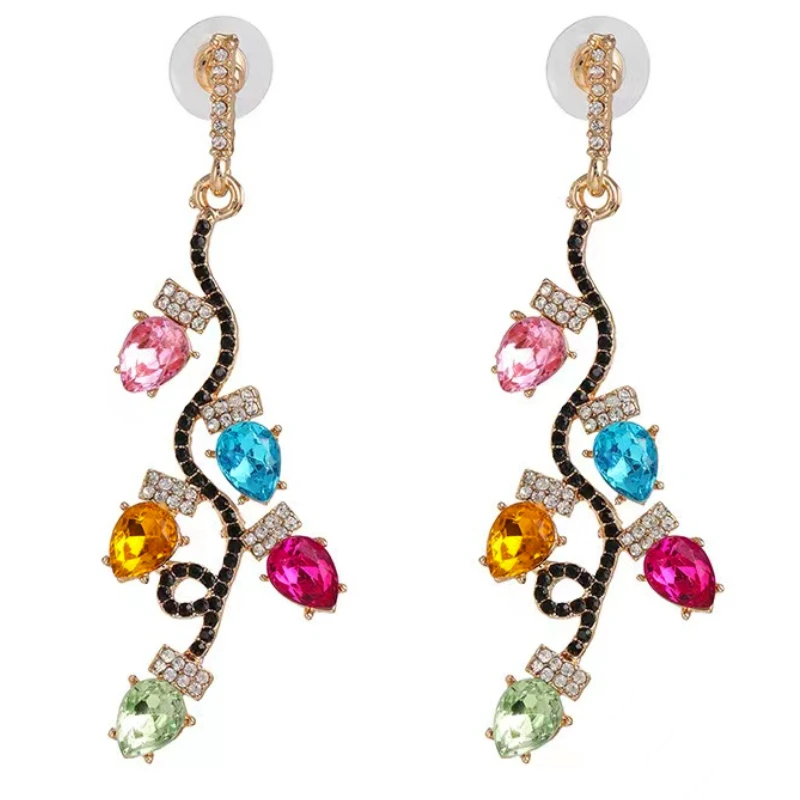 

Creative Vintage Colored Leaf Earrings 2022 Christmas Jewelry Accessories