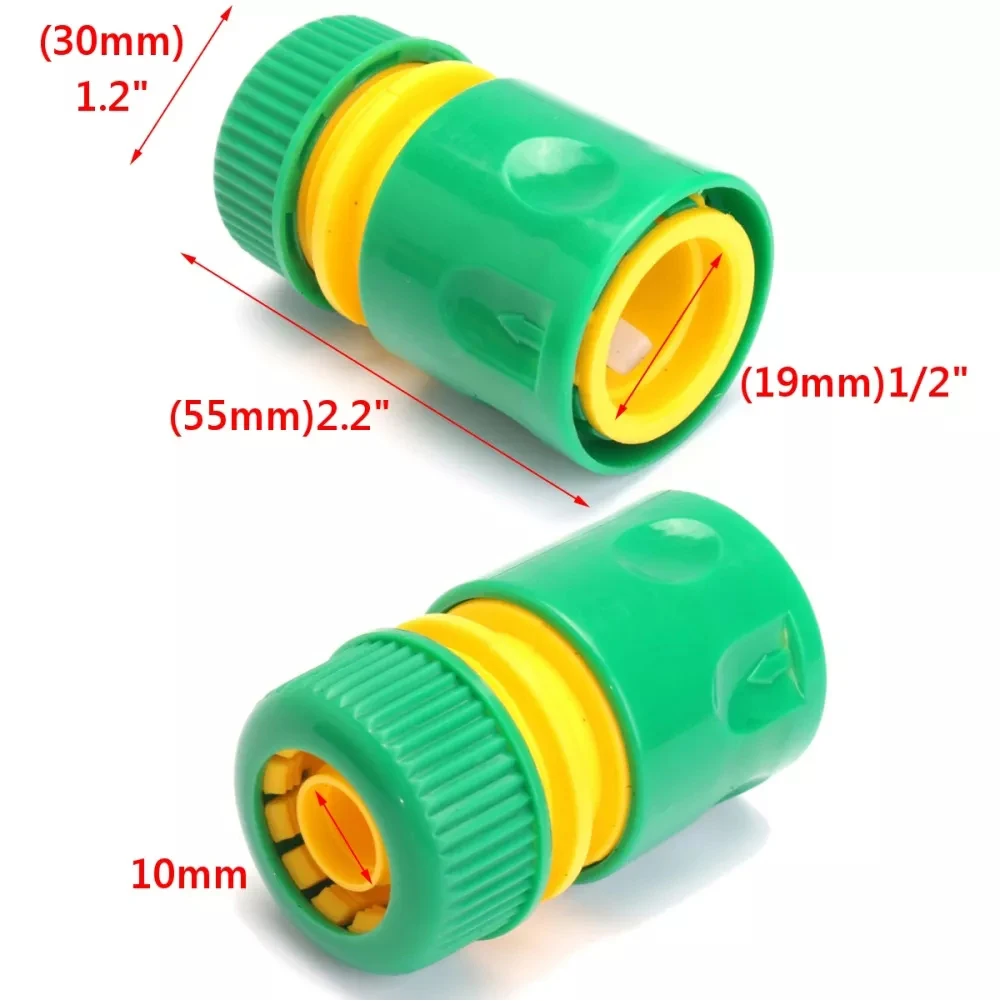 

5pcs Connector PP Plastic Quick Connect Replacement Spare Parts Tap Water Hose Pipe Car Washing Fitting Garden