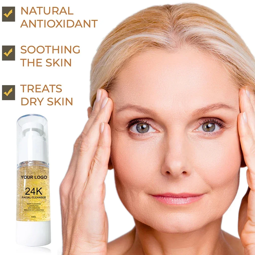 Очищающее средство для лица с золотом 24 К 30 мл