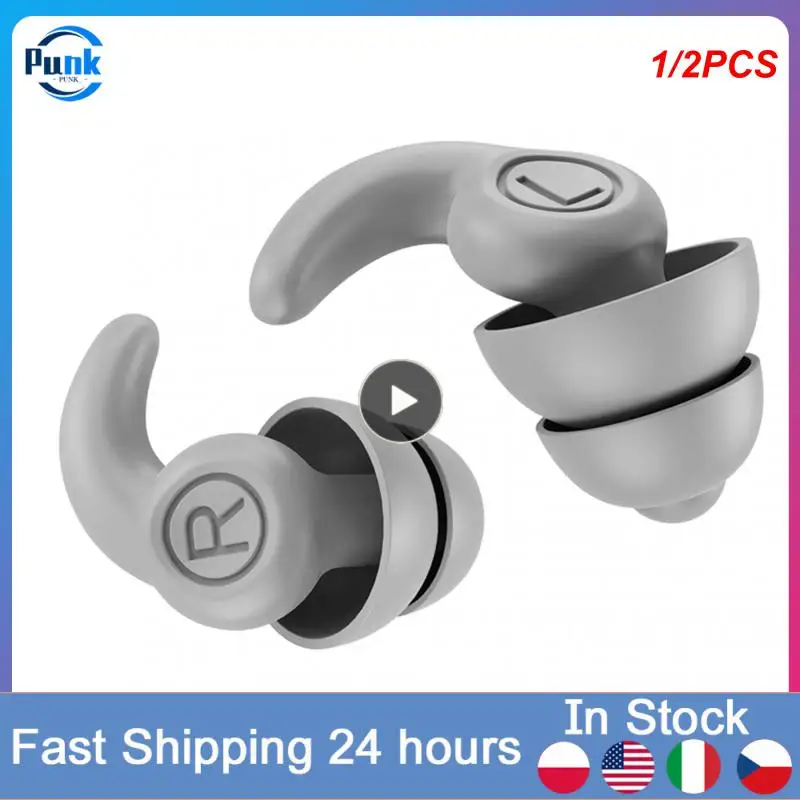 

1/2 шт., силиконовые водонепроницаемые беруши для плавания