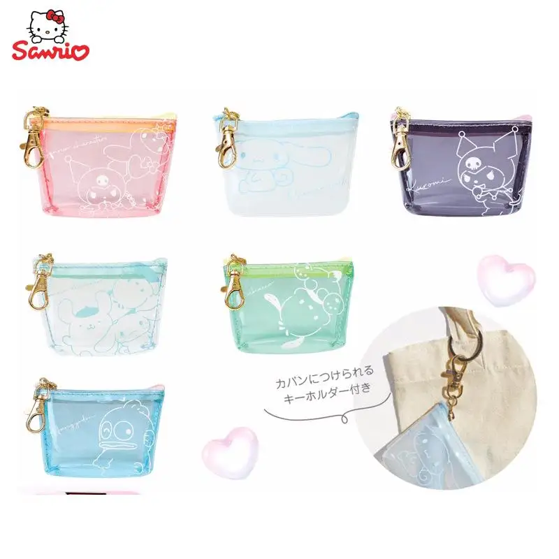 

Cartoon Sanrios Cinnamoroll Kuromi My Melody Kawaii Cute Printing Small Pendant Bag Organizer Bag Student Coin Purse Kids Gifts