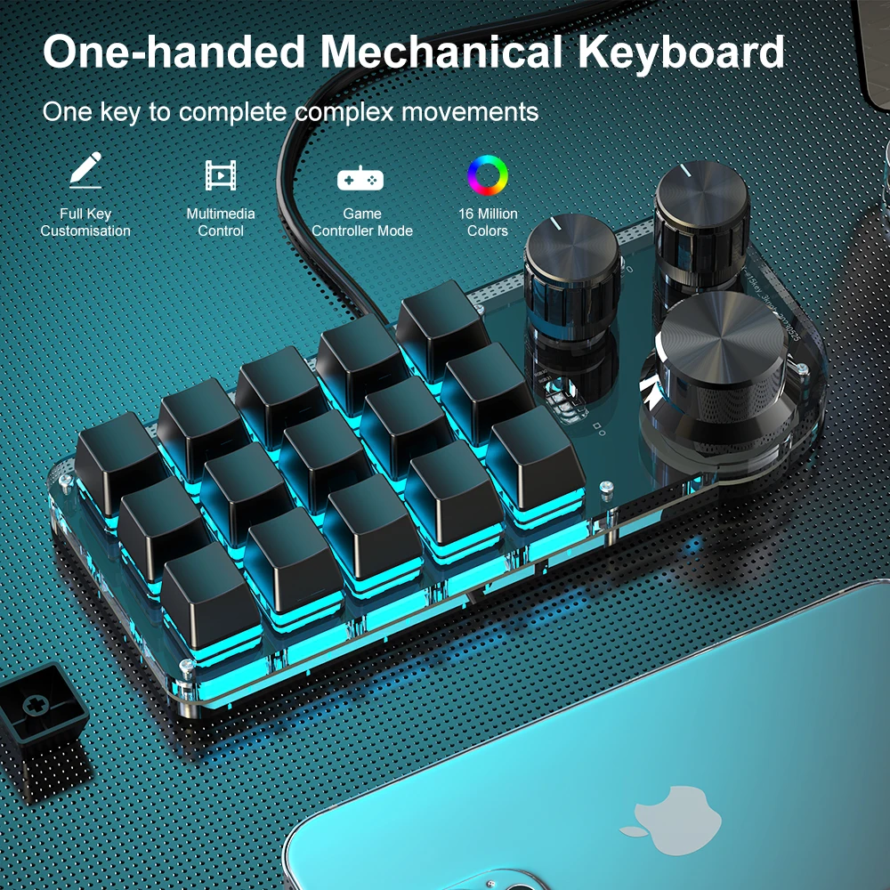 Bluetooth 5 0 программирование пользовательская макроклавиатура RGB механическая