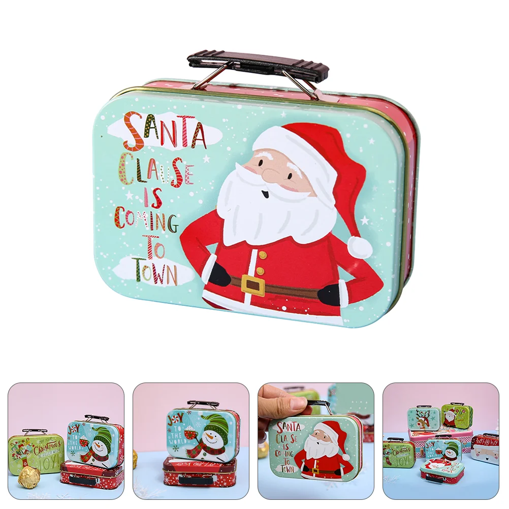 

1pc Christmas Theme Chocolate Candy Storage Box Portable Sealed Gift Box