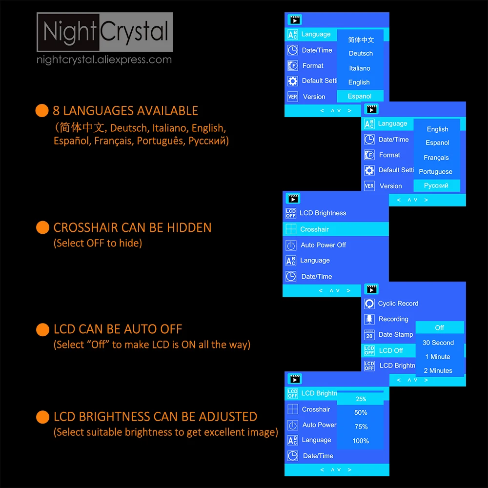 Megaorei 3 прибор ночного видения Охотничья камера фото запись видео с инфракрасным