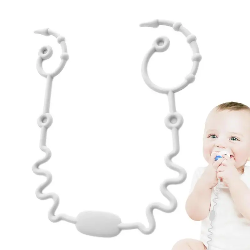 

Игрушечные ремни для автомобильного сиденья, Регулируемый силиконовый игрушечный поводок для высоких стульев, игрушечные ремни, поводок для прорезывателя, искусственная игрушка, высокий стул