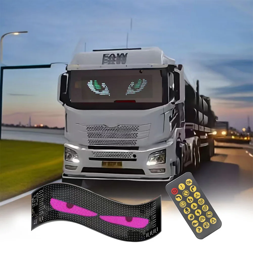 Автомобильный светодиодный знак DIY Программируемый с управлением через