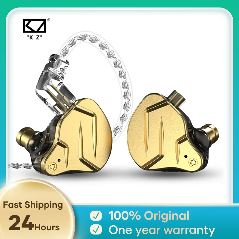 

KZ ZSN Pro X In Ear Earphones Hybrid Technology 1BA+1DD HIFI Bass Metal Earbuds Sport Noise Cancelling Headset Monitor