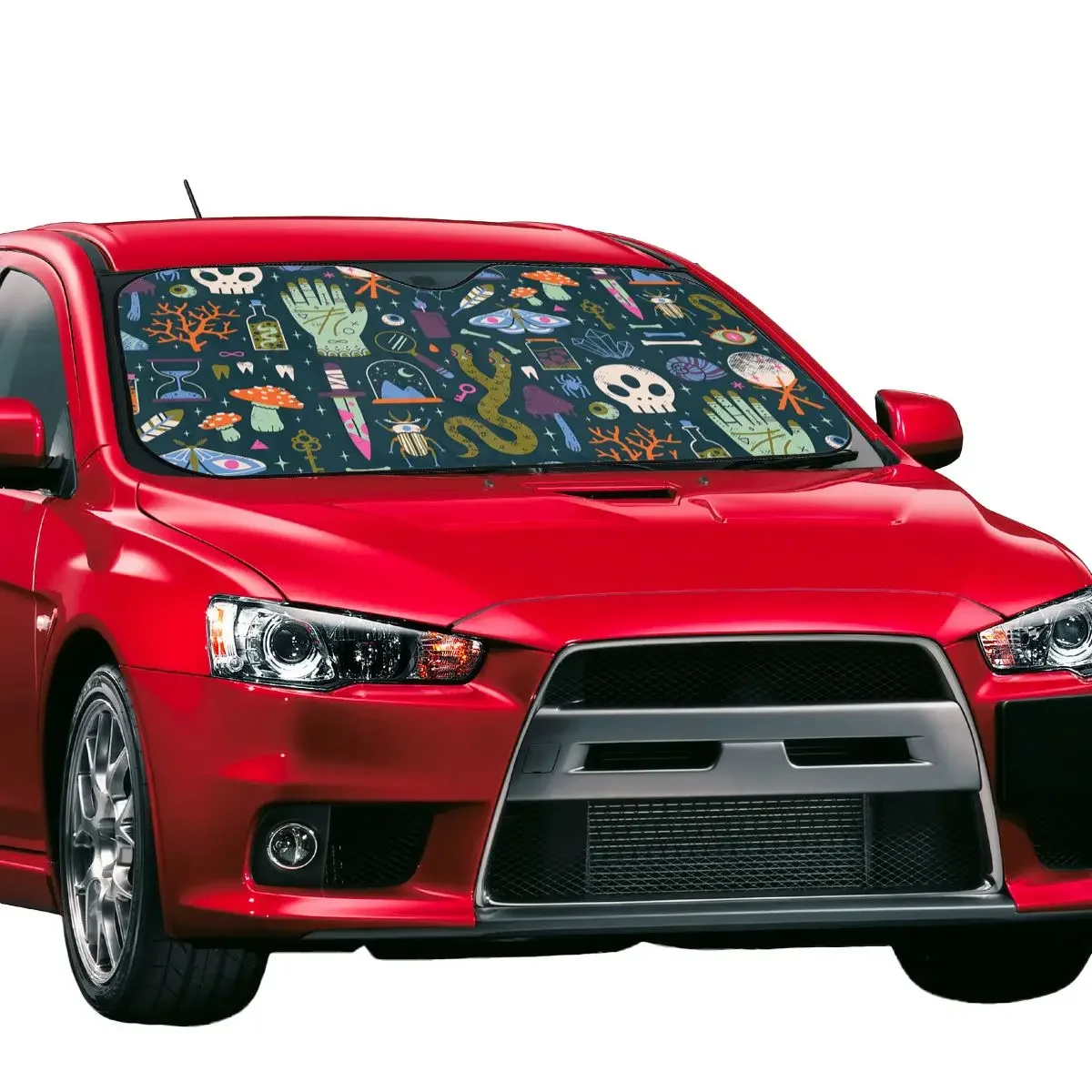 Солнцезащитный козырек в стиле ретро на Хэллоуин любопытства костяной череп Nazar