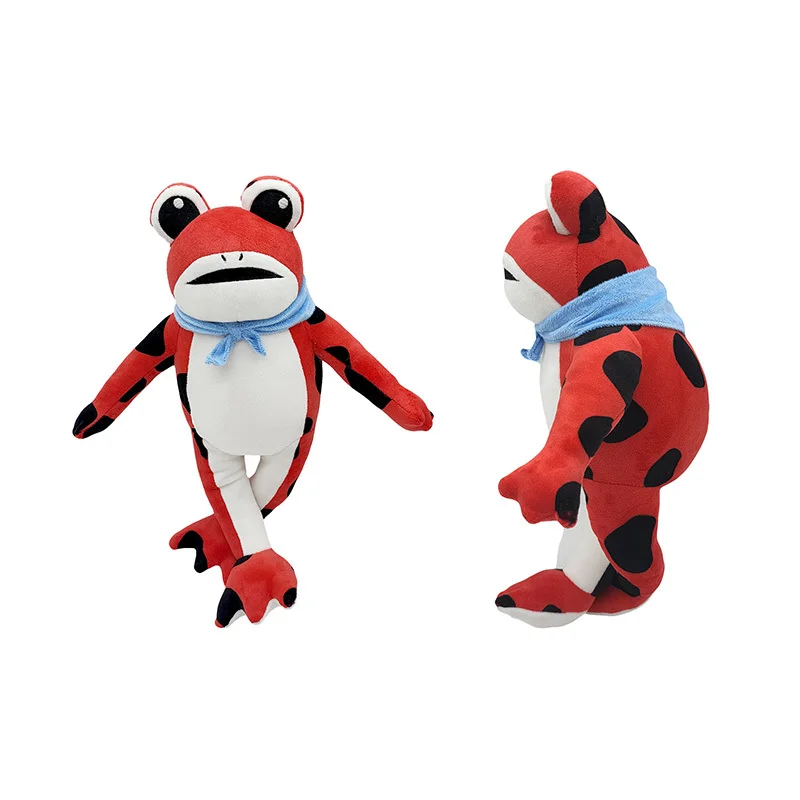 

30cm Toaded Frog Plush Cartoon Happy Valley Plush Doll Red Frog Plush Anime Soft Stuffed Animal Doll Toys Gift Toys for Kids