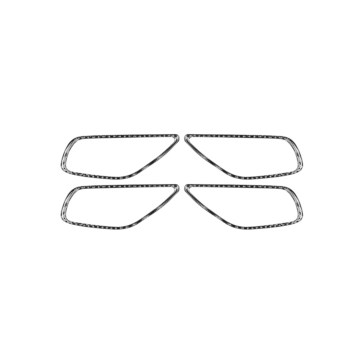 Внутренняя Рамка для дверной ручки отделка мягкое углеродное волокно Mazda 3 Axela 2017