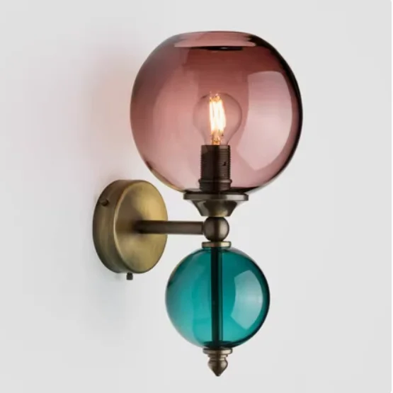 

Настенный светильник Full Matcher серый стеклянный