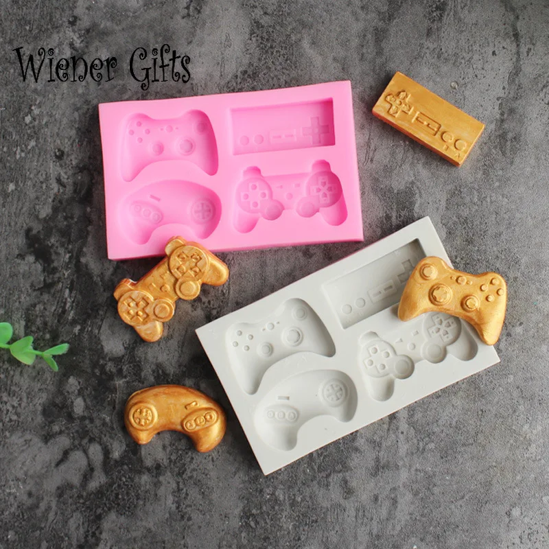 

Playstation Handle Silicone Mold Button Childhood Retro Gel Mold Chocolate Cake Baking Kitchen Accessories Silicone Mold